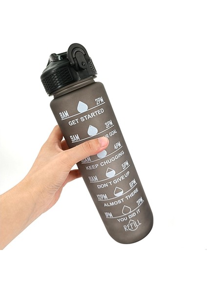 1 Adet Mor 1l 1 Litre Su Şişesi Motivasyon Spor Su Şişesi Sızdırmaz Içme Şişeleri Açık Seyahat Spor Salonu Fitness Sürahiler Mutfak Için (Yurt Dışından) indirimleri
