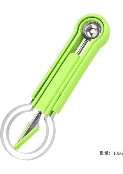 Yeşil 3 In 1 Meyve Oyma Seti Paslanmaz Çelik Kavun Topu Kepçe Tohum Sökücü Karpuz Bıçağı Kazma Hamuru Ayırıcı Meyve Kesme Aletleri (Yurt Dışından) indirimleri