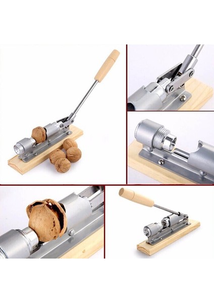 Gümüş Ceviz Fındıkkıran Manuel Paslanmaz Çelik Fındık Kırıcı Sheller Mekanik Makine Kabuk Hızlı Açıcı Mutfak Ceviz Klip Araçları (Yurt Dışından) fırsatları