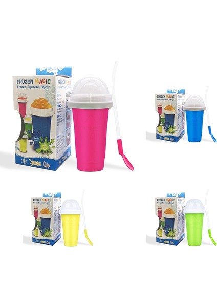 Yl Tutam Buz Bardağı Dıy Milkshake Fincan Silikon Çift Katmanlı Ev Yapımı Dondurma Milkshake Meyve Suyu Fincanı Yaz Soğuk Slushy Bardak (Yurt Dışından) indirimleri