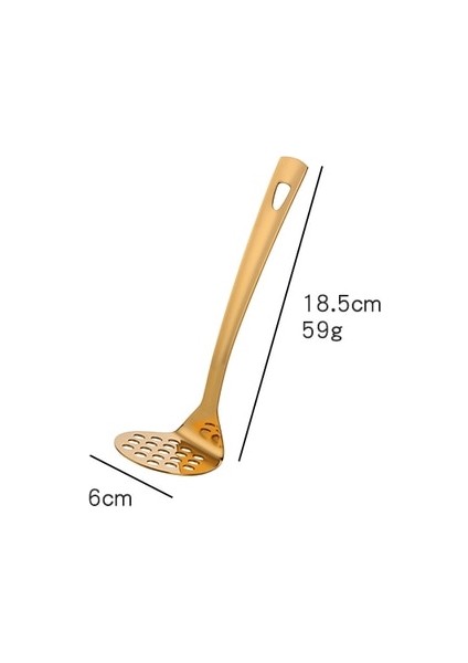 A-Gold S 1/2 Adet Patates Kırıcı Paslanmaz Çelik Pürüzsüz Patates Püresi Meyve Sebze Aracı Pres Kırıcı Mutfak Aracı (Yurt Dışından)