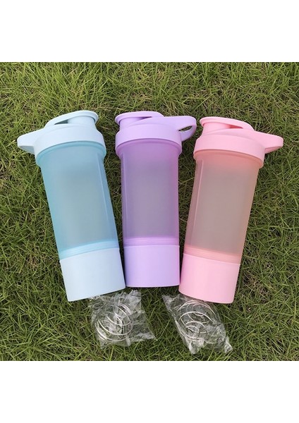 Pembe 500 M Içecek Su Şişesi Peynir Altı Suyu Protein Tozu Tel Karıştırıcı Topu Su Şişesi Spor Su Şişesi Sızdırmaz Beslenme Şişesi (Yurt Dışından)