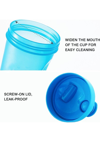 Mavi 400ML Spor Shaker Su Şişesi Peynir Altı Suyu Protein Tozu Karıştırma Şişesi Taşınabilir Spor Salonu Fitness Su Isıtıcısı Açık Kamp Tırmanma Şişesi (Yurt Dışından) fiyatları