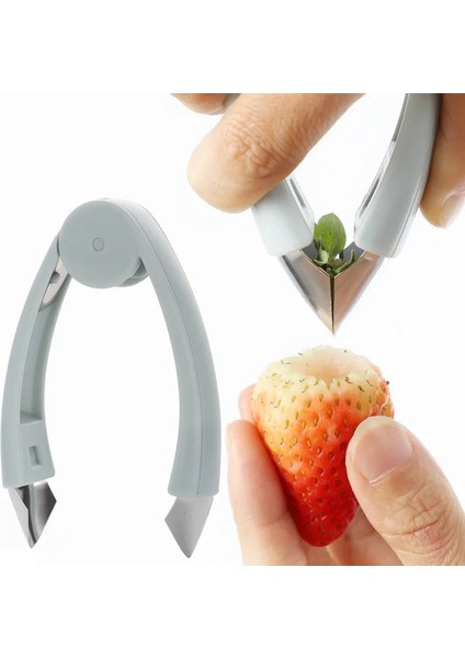 Açık Gri Ananas Tart Dilimleme Kesici Ananas Göz Sökücü Klip Çilek Soyucu Meyve Soyucu Paslanmaz Çelik Mutfak Bıçağı Alet (Yurt Dışından) modelleri