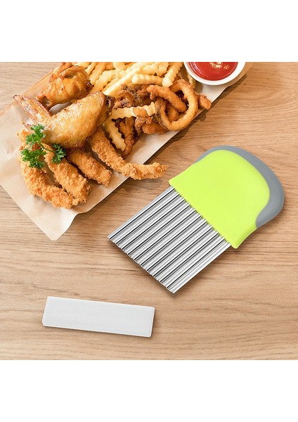 Siyah Patates Kızartma Kesici Paslanmaz Çelik Dalga Bıçak Tırtıklı Bıçak Kıyıcı Havuç Dilimleme Patates Kızartma Makinesi Meyve Sebze Gadget (Yurt Dışından) fiyatları
