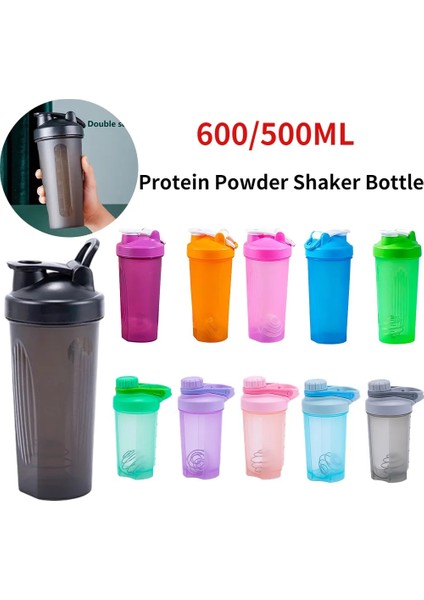 600 ml Turuncu 600 ml Protein Tozu Shaker Şişesi Ölçekli Taşınabilir Su Şişesi Protein Tozu Shaker Bardak Spor Salonu Ffitness Shaker Slushy Fincan (Yurt Dışından) fiyatları