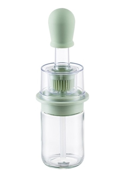 02 Yağ Spreyi Fırçalı Şişe 180 ml Pişirme Barbekü 2 In 1 Damlalık Ölçme Yağı Dağıtıcı Barbekü Izgara Mutfak Aletleri (Yurt Dışından)
