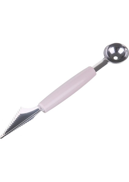 Paslanmaz Çelik Meyve Kepçe Karpuz Kepçe Oyma Bıçağı Meyve Kesici Tabağı Dondurma Aracı Karpuz Kepçe Gadget (Yurt Dışından)