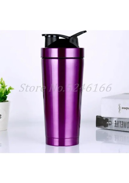 12 750ML 750ML Spor Salonu Spor Taşınabilir Su Şişesi Paslanmaz Çelik Çift Duvar Vakum Yalıtımlı Protein Shaker Su Şişesi (Yurt Dışından) fiyatları