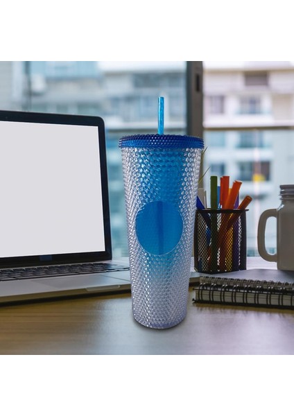 03 710ML 710ML Logosuz Durian Fincan Kahve Fincanı Yaz Soğuk Su Kupa Tumbler Samanlı Bardak Elmas Radyant Tanrıça Bardak Saman Bardak (Yurt Dışından)