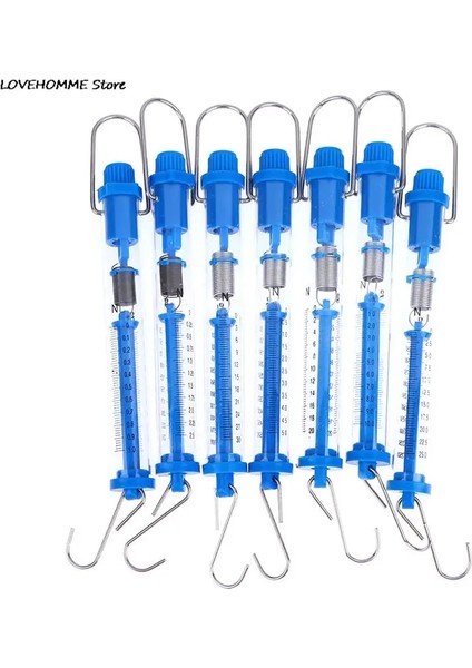 B Pratik Newton Yaylı Baskül Borulu Dinamometre Plastik Şeffaf Gövde Sınıf Için Kolay Asılı (Yurt Dışından)