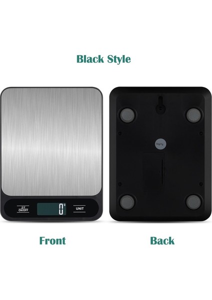 Siyah 5kg 5kg/1g 10KG/1G Dijital Elektronik Mutfak Terazisi Çok Amaçlı Terazi Gıda Tartımı Için Yüksek Hassasiyetli Tartı Terazileri (Yurt Dışından) fiyatları