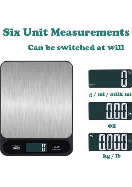 Siyah 5kg 5kg/1g 10KG/1G Dijital Elektronik Mutfak Terazisi Çok Amaçlı Terazi Gıda Tartımı Için Yüksek Hassasiyetli Tartı Terazileri (Yurt Dışından) fırsatları