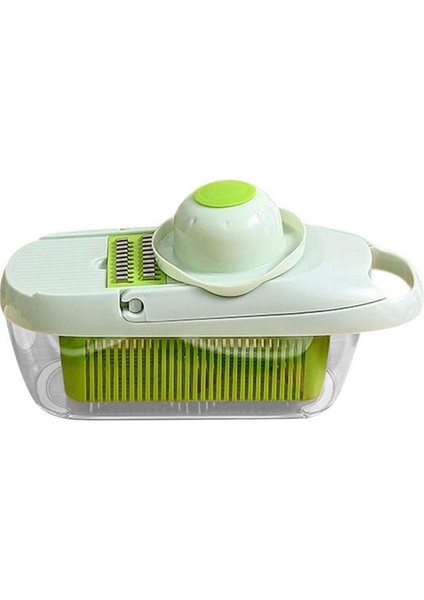 Yeşil Manuel Sebze Kesicisi Paslanmaz Çelik Bıçaklar Çok Fonksiyonlu Meyve Kesici Kıyıcı Öğütücü Mutfak Peynir Dilimleme Rende Parçalayıcı (Yurt Dışından)