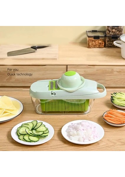 Yeşil Manuel Sebze Kesicisi Paslanmaz Çelik Bıçaklar Çok Fonksiyonlu Meyve Kesici Kıyıcı Öğütücü Mutfak Peynir Dilimleme Rende Parçalayıcı (Yurt Dışından) modelleri