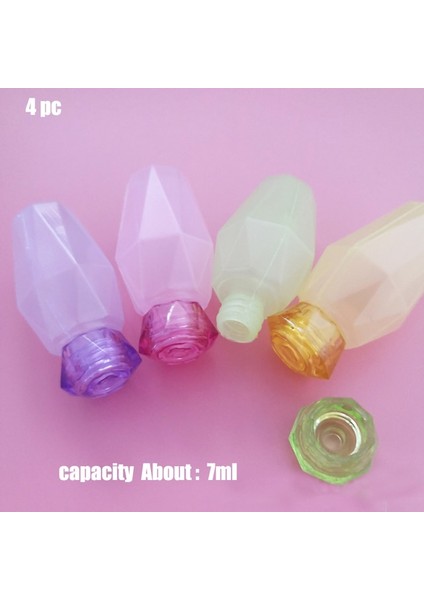 4pc-Zs Mini Çeşni Sıkılabilir Şişe Salata Sosu Ketçap Sıkılabilir Kavanoz Konteyner Plastik Taşınabilir Yemek Kabı (Yurt Dışından)