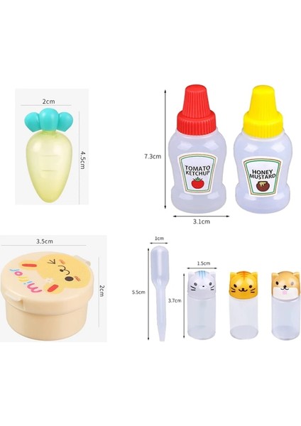 4pc-Zs Mini Çeşni Sıkılabilir Şişe Salata Sosu Ketçap Sıkılabilir Kavanoz Konteyner Plastik Taşınabilir Yemek Kabı (Yurt Dışından) indirimleri