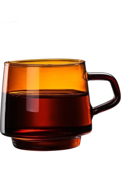 Amber-A Yomdıd Renkli Kahve Kupa Yüksek Borosilikat Cam Kahve Fincanı Çay Suyu Süt Su Kupa Dayanıklı Caneca Tazas Isıya Dayanıklı (Yurt Dışından)