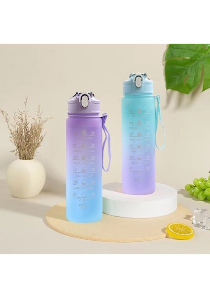 Stil B-Yeşil 800ML 800-900ML 800-900ML Spor Su Şişesi Motivasyon Su Şişesi Sızdırmaz Içme Şişeleri Açık Seyahat Spor Salonu Fitness Mutfak Için Sürahiler (Yurt Dışından) fırsatları