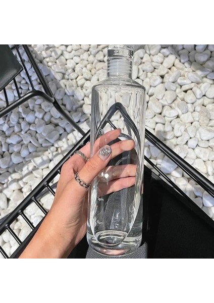 700ML Şeffaf Su Şişesi 500/700ML Şeffaf Plastik Su Şişesi Zaman Işaretleyici Yaratıcı Büyük Kapasiteli Sızdırmaz Süt Kupası Drinkware Çocuk Okul Spor Salonu Spor (Yurt Dışından)