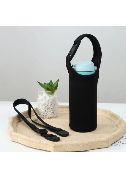 RED-420 ml Sıcak 1 Pc Taşınabilir Su Şişesi Kapağı Ayarlanabilir Askıları ile Neopren Vakum Bardak Kol Omuz Askısı Şişe Taşıyıcı Kılıfı Tutucu (Yurt Dışından)