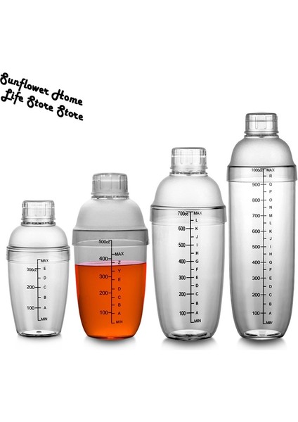 530ML 350ML/530ML/700ML El Sarsıntı Bardağı Kokteyl Shaker Şeffaf Mikser Bardak Temizle Bar Shaker Şarap Süt Çay Shaker Bardak Ölçekli (Yurt Dışından)