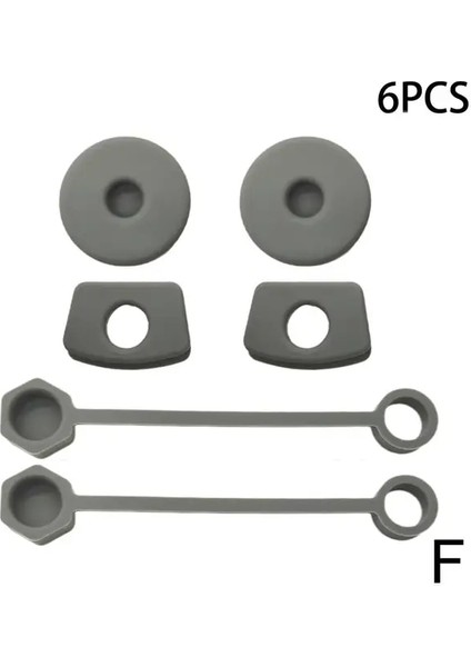 F 3/6 Adet Silikon Bardak Kapak Kapak Seti Stanley Kupası 40 Oz/30 Oz Tumbler Aksesuarları Kapak Kapağı Dökülme Durdurucu Kaçak Durdurucu (Yurt Dışından)