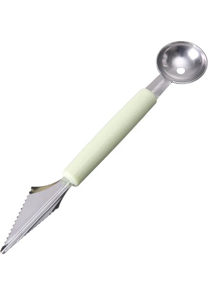 Mavi Çift Kafa Paslanmaz Çelik Meyve Tabağı Topu Kazıcı Oluklu Oyma Bıçağı Karpuz Topu Kazıcı Kaşık Meyve Oyma Cihazı (Yurt Dışından) fırsatları