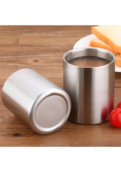 500 ml 201-300ML Kalınlaşmak Çift Duvar Paslanmaz Çelik Kupa Taşınabilir Kahve Bira Süt Su Çay Bardağı Seyahat Ofis Metal Bardaklar Ev Drinkware (Yurt Dışından) modelleri