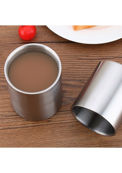 500 ml 201-300ML Kalınlaşmak Çift Duvar Paslanmaz Çelik Kupa Taşınabilir Kahve Bira Süt Su Çay Bardağı Seyahat Ofis Metal Bardaklar Ev Drinkware (Yurt Dışından) indirimleri