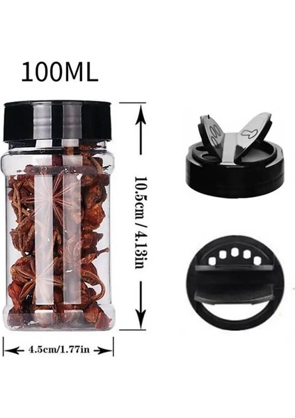 9 Adet 6 Adet 100 ml Baharat Şişesi Plastik Şeffaf Tuz Biber Çalkalayıcılar Çeşni Şişe Kapları Mutfak Baharat Kavanoz Aracı (Yurt Dışından) modelleri