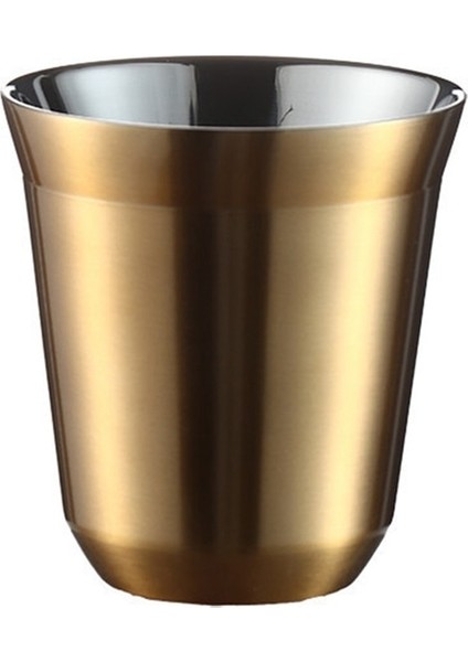 Gd2 80 ML/160 ml 304 Paslanmaz Çelik Kahve Fincanı Çift Duvar Bardak Yalıtımlı Kapsül Bardak Süt Kupa Ev Mağaza Için Drinkware Espresso Bardak (Yurt Dışından)
