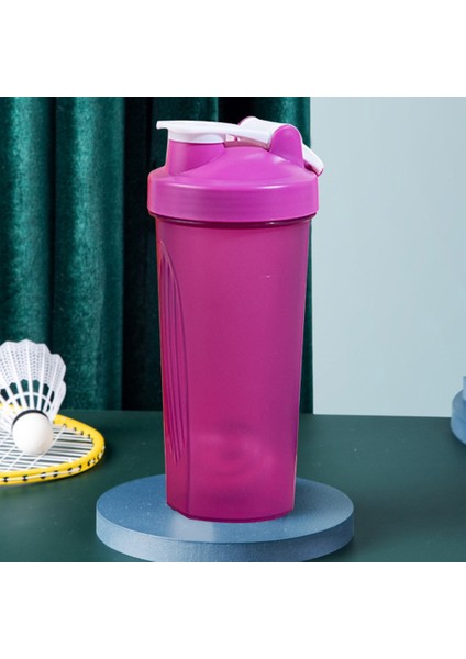 Mavi 600 ml 600 ml Protein Shaker Şişe Protein Tozu Shake Kupası Spor Salonu Ffitness Spor Shaker Slushy Bardak W/ölçekli Taşınabilir Su Şişesi (Yurt Dışından)