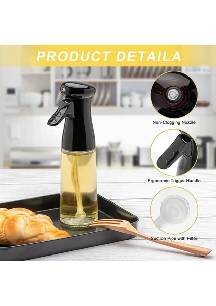 300 ml Siyah 200/300/500 ml Yağ Spreyi Şişesi Ev Mutfak Yemeklik Yağ Dağıtıcı Spor Yağ Kaybı Kamp Barbekü Pişirme Sirkesi Soya Sosu Püskürtücü (Yurt Dışından) modelleri