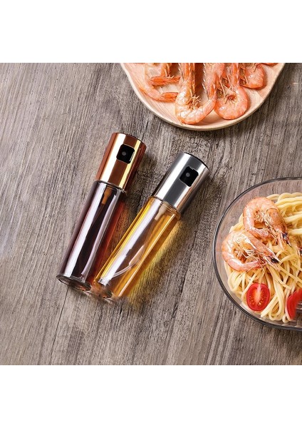 Gül Altın 100 ml Barbekü Cam Karıştırma Çeşni Şişesi Sirke Soya Sosu Sprey Yağlayıcı Baharat Çeşni Şişesi Mutfak Seti Yağ Dağıtıcı (Yurt Dışından) modelleri