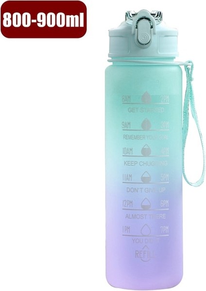 New-04 800-1000ML 1 Litre Motivasyon Su Şişesi Saman Memesi ile Zaman Işaretleyici ile Spor Salonu Kamp Turu Için Sızdırmaz Spor Su Şişesi (Yurt Dışından) fiyatları