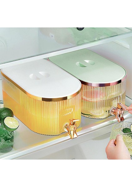 Yeşil 5.3l Musluklu Soğuk Su Isıtıcısı Musluklu Içecek Dispenseri Taraflar Için Buzlu Limonata Suyu Kapları Su Sebili (Yurt Dışından) fiyatları