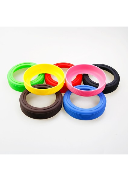 Mor (9.5cm) 16 Renk 9.5cm Dişli Silikon Bardak Bardak Alt Kapak Bardak Alt Halka Bardak Kolu 95MM Termos Aşınmaya Dayanıklı Kılıf (Yurt Dışından) indirimleri