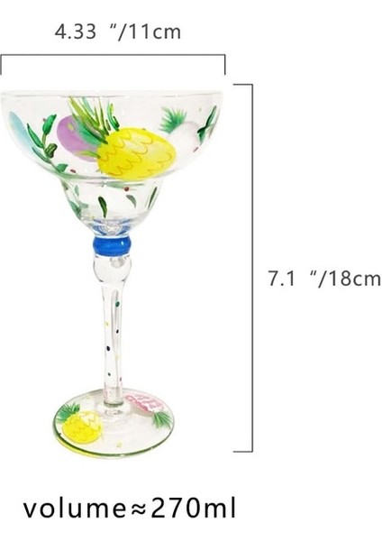 Stil E Renkli Çizim Margarita Şarap Bardakları Yaratıcı Renkli Kokteyl Fincanı Zarif Kadeh Düğün Parti Drinkware Şampanya Bardağı (Yurt Dışından)