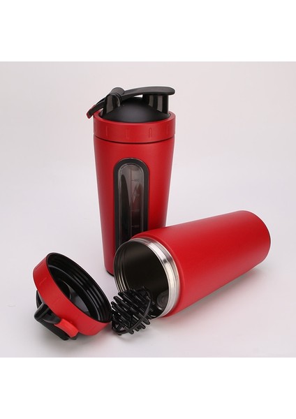 Altın 700ML 700ML Protein Shaker Şişeleri Paslanmaz Çelik Su Şişesi Gym Fitness Açık Eğitim Içecek Tozu Süt Mikser Su Şişesi (Yurt Dışından)