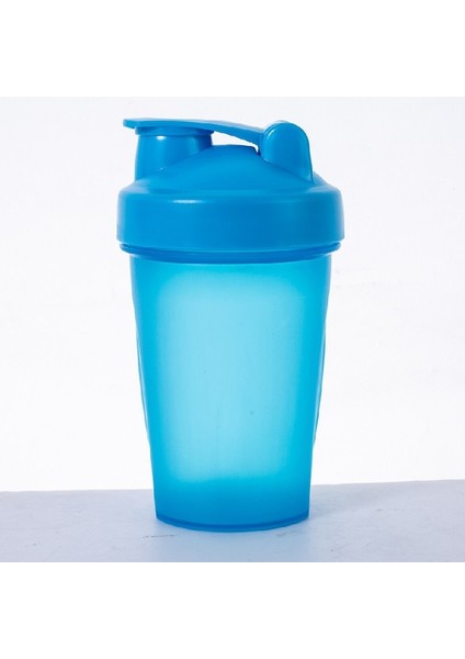 Mavi 400ML Spor Shaker Su Şişesi Peynir Altı Suyu Protein Tozu Karıştırma Şişesi Taşınabilir Spor Salonu Fitness Su Isıtıcısı Açık Kamp Tırmanma Şişesi (Yurt Dışından)