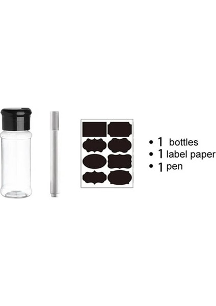 1 Adet 100ML Baharat Çalkalayıcı Şişeleri Plastik Baharat Çeşni Kavanozları Mutfak Tuz ve Biber Çalkalayıcı Baharat Kutuları Mutfak Gadget Aracı (Yurt Dışından)