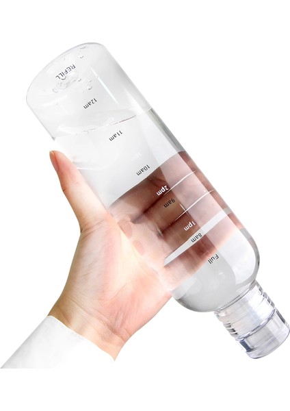 500ML Siyah 1 Adet 500ML Pc Plastik Su Şişesi Zaman Işaretleyici ile Yaratıcı Büyük Kapasiteli Sızdırmaz Içme Şişesi Spor Salonu Spor Su Şişeleri (Yurt Dışından) fiyatları