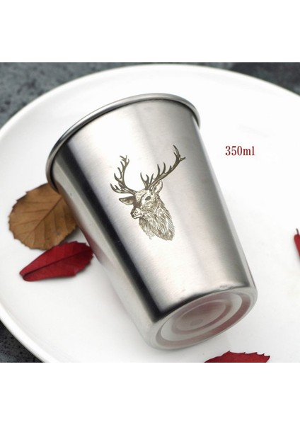 Zebra 350 ml Iskandinav Basit Endüstriyel Tarzı Flamingo Paslanmaz Çelik Bira Soğuk Su Içecekler Bardak Ev Ofis Paslanmaz Çelik Bardak (Yurt Dışından)