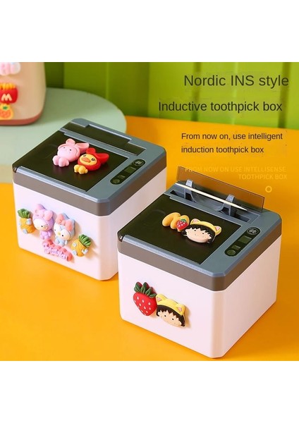 01 Yeni Stil Otomatik Akıllı Kürdan Dağıtıcı Elektrikli Diş Çubuk Saklama Kutusu Kızılötesi Sensör Kürdan Tutucu Mutfak Malzemeleri (Yurt Dışından) indirimleri