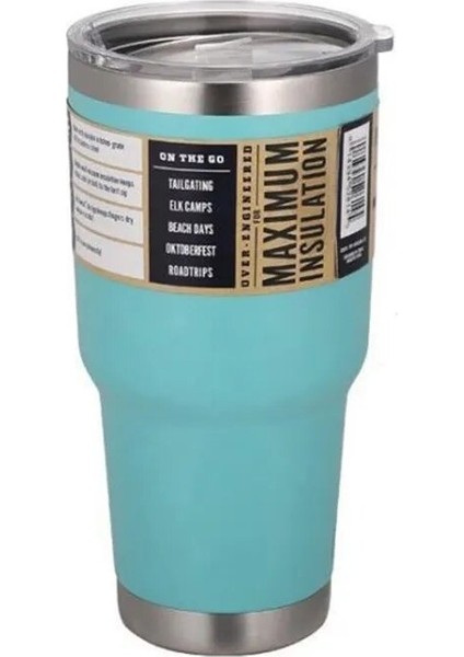 30Z Ordu Yeşili 3 Logo 30 20 Oz Bardak Çift Duvar Su Termal Termos Kahve Kupa Yetys Matara Paslanmaz Çelik Termoslar 30OZ 20OZ Bardak Şişe (Yurt Dışından)