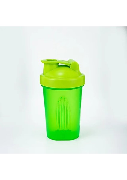 Yeşil 400 ml Açık Plastik Içecek Şişesi Taşınabilir Spor Shaker Şişe Peynir Altı Suyu Protein Tozu Karıştırma Şişesi Spor Salonu Shaker Benim Şişe (Yurt Dışından)