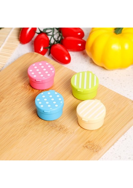 4 Adet C 4 Adet Taşınabilir Mini Baharat Sos Şişesi Plastik Teneke Saklama Kapları Bento Yemek Kabı Seyahat Açık Kamp Baharat Kavanoz (Yurt Dışından)