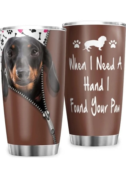 Stil 8 Tumbler Dachshund Bayrağı Köpek Paslanmaz Çelik Kahve Seyahat Kapaklı Kupa Sızdırmaz Seyahat Bardak Sıcak ve Soğuk Içecekler Bardak 20 Oz (Yurt Dışından) modelleri