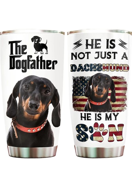 Stil 8 Tumbler Dachshund Bayrağı Köpek Paslanmaz Çelik Kahve Seyahat Kapaklı Kupa Sızdırmaz Seyahat Bardak Sıcak ve Soğuk Içecekler Bardak 20 Oz (Yurt Dışından) fırsatları
